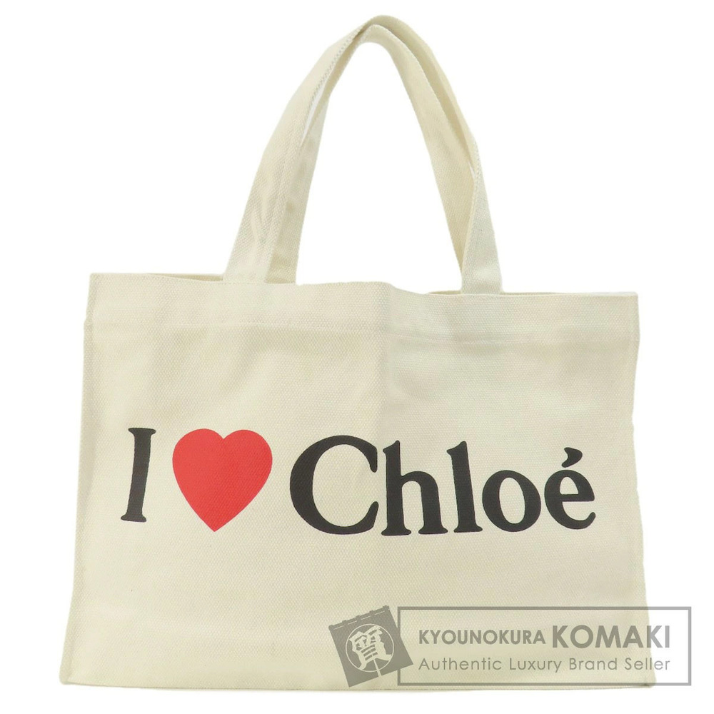 Chloe I LOVE Tote Bag Canvas